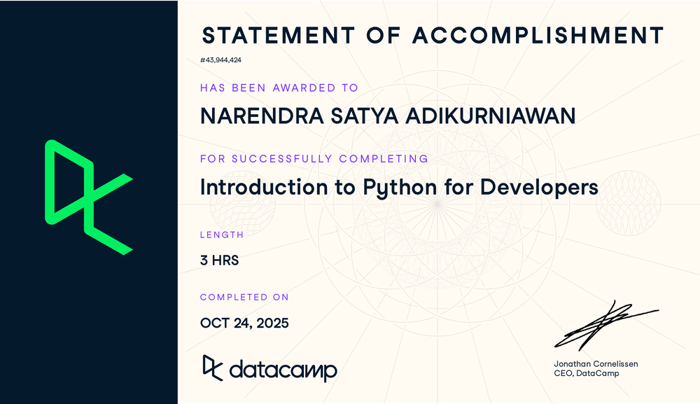 Introduction to Python for Developers